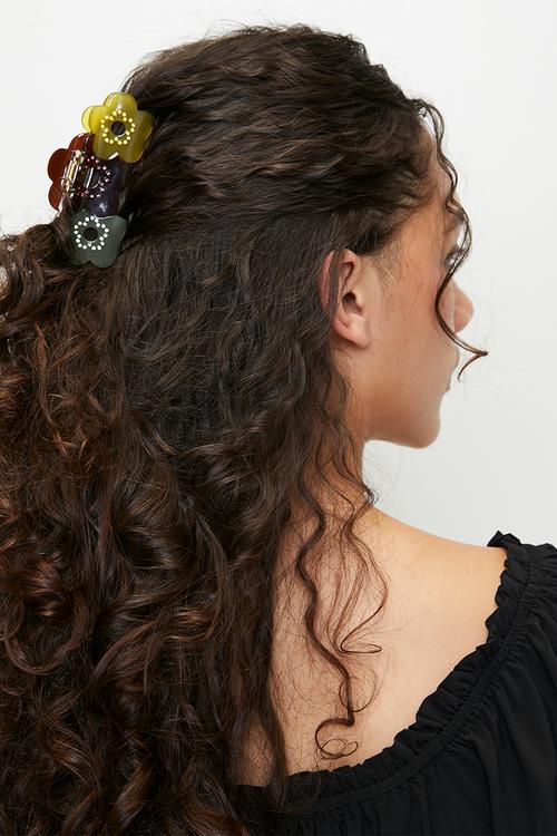 Anastasia flower trio claw clip-multi
