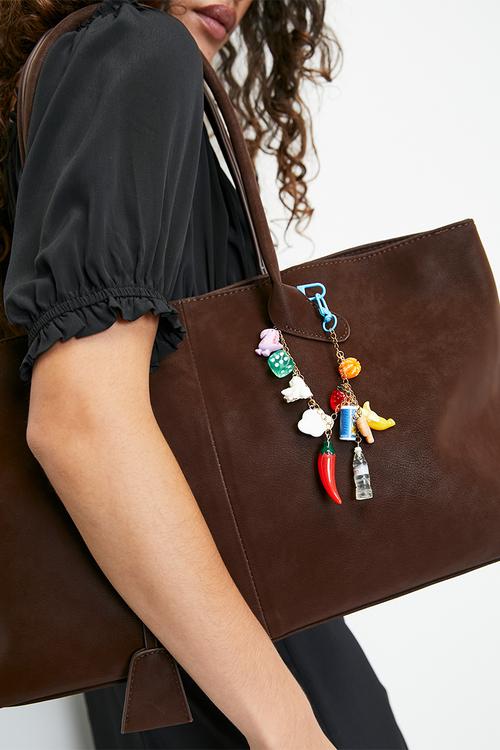 Aurora food chain bag charm-multi
