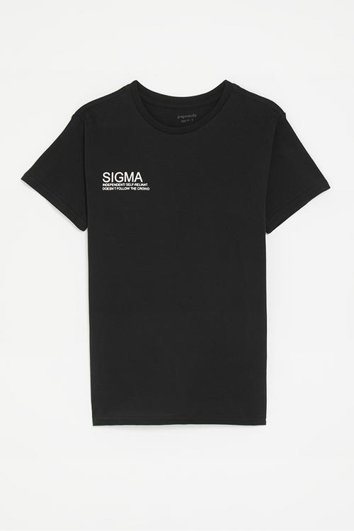 Slogan tee - black/sigma