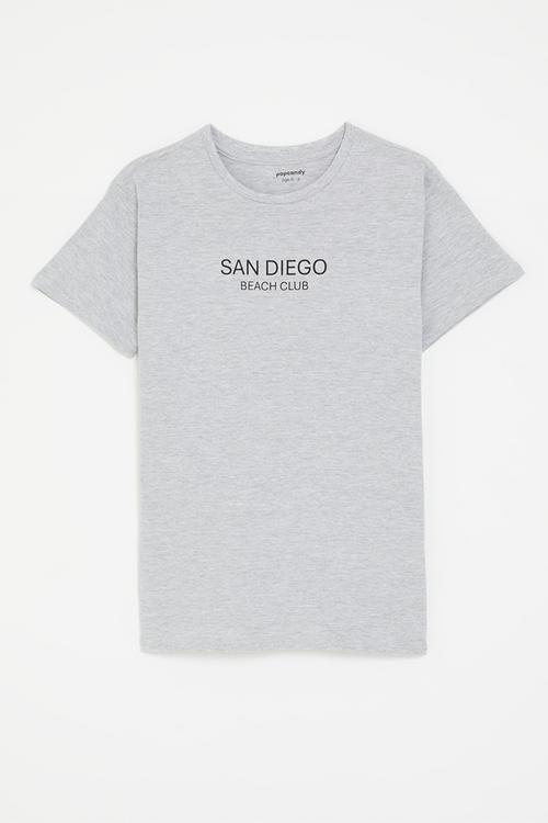 Printed tee - grey