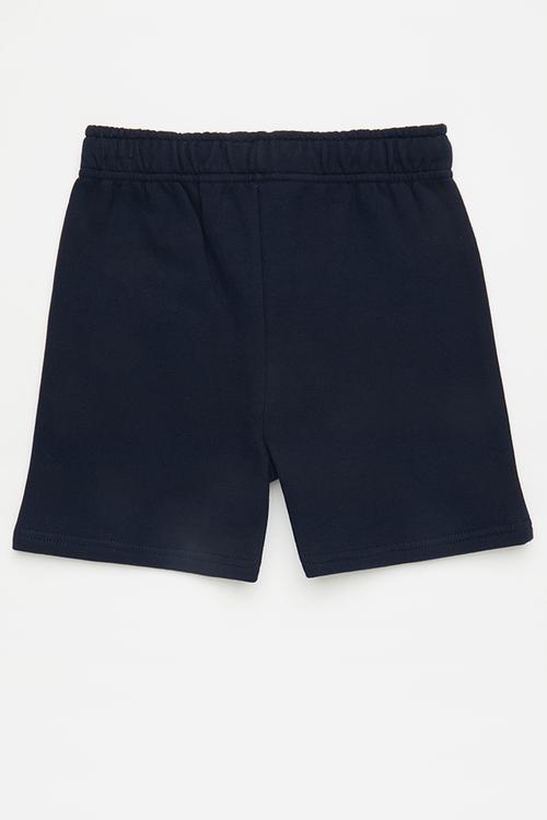 Logo drawstring shorts - navy/nasa
