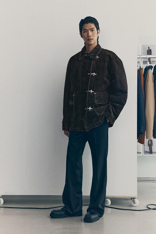 H&M Atelier: Brushed twill workwear jacket - brown