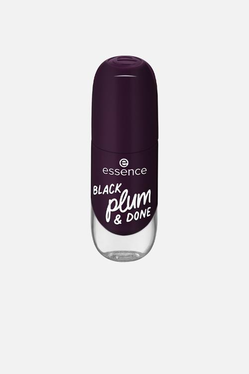 Gel Nail Colour - 84 BLACK plum & DONE