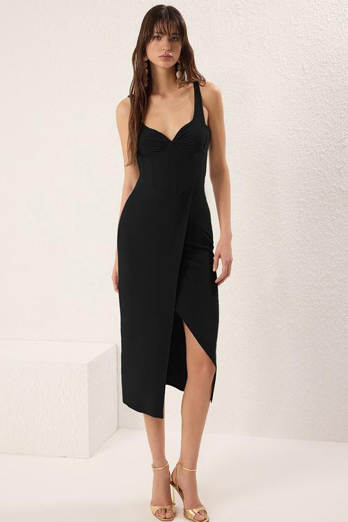 off the shoulder mid length dress African Print Off Shoulder/ Smock Neck / Mid Length Dress-Blue – Dazzled By  B