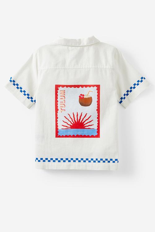 Cabana short sleeve shirt - vanilla/resort
