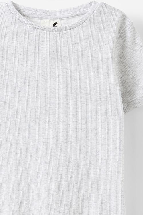 Raya baby tee - snow marle