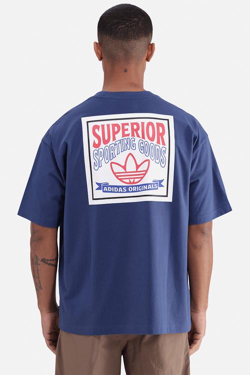 Org Washbash Tee - Uniform blue