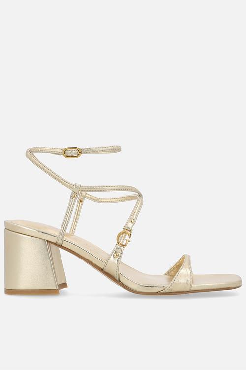 Nappa  ankle-strap - gold