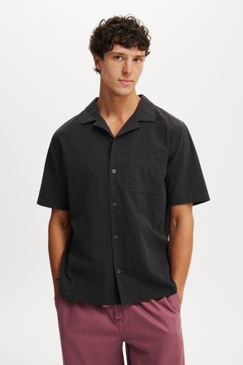 Riviera Short Sleeve Shirt - Faded Black