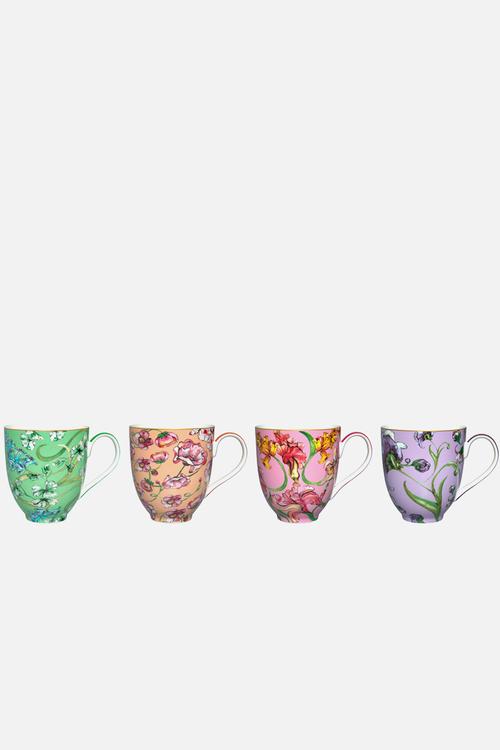 Mw mystique tall coupe mug set 4 ass 400ml gb - multi
