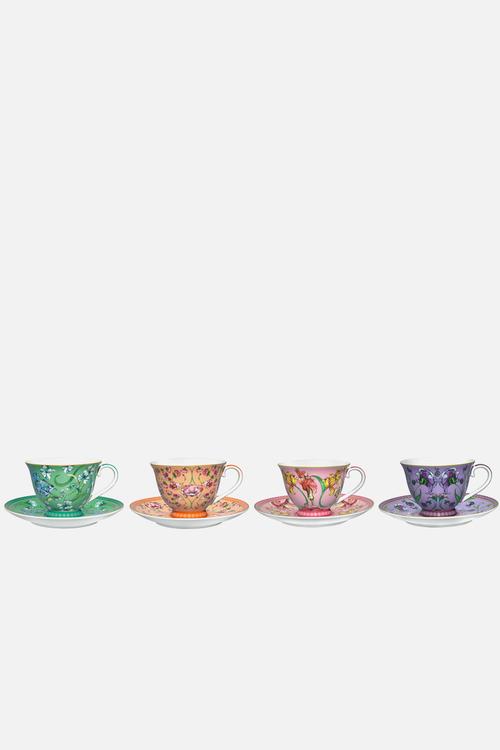 Mw mystique tall cup and sauc set 4 ass 230ml gb - multi