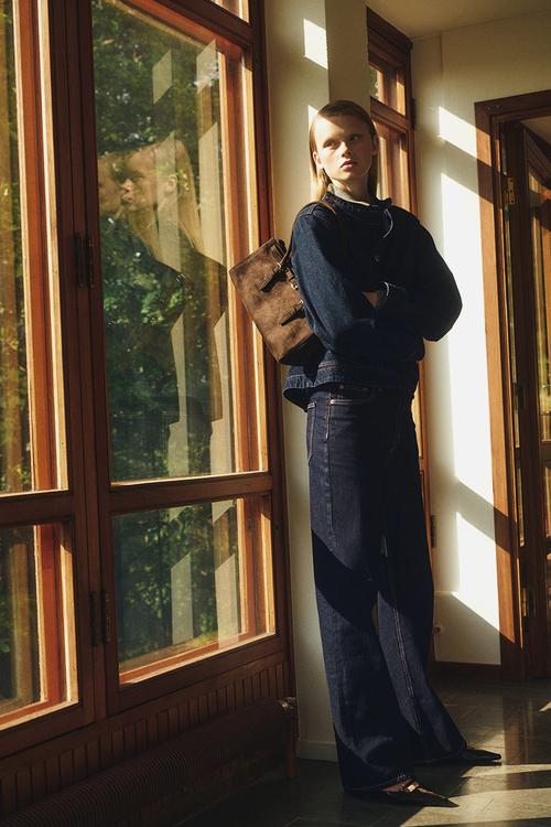 Wide high jeans - dark denim blue