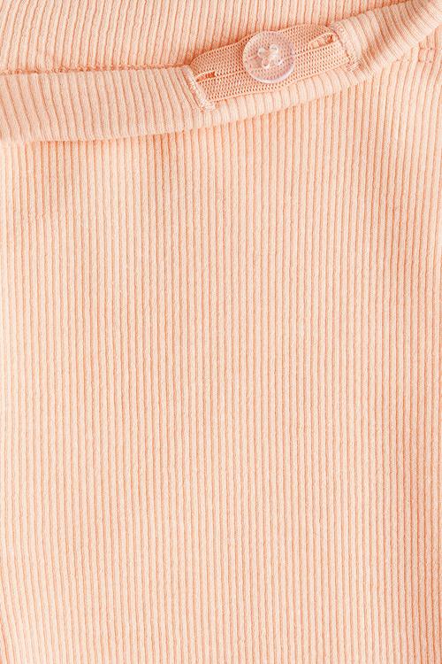 Ribbed jersey leggings - peach