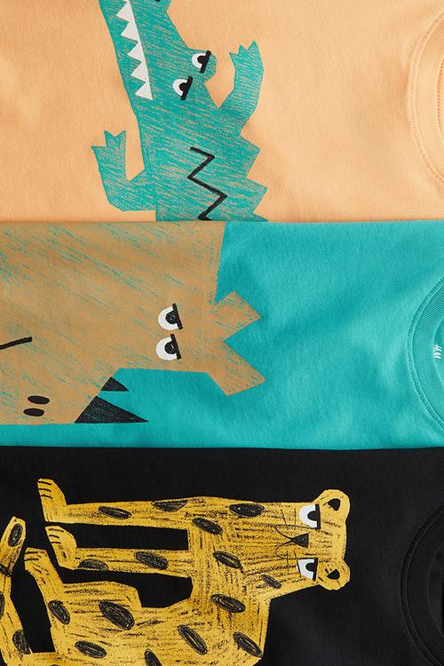 3-Pack printed T-shirts - multi 