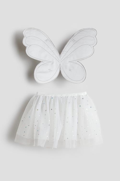 2-piece fancy dress set - white