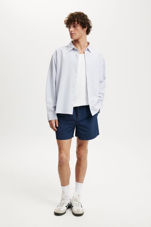 Everyday Short Short - Navy Piping