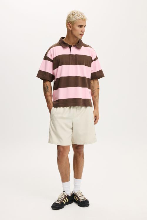 Nomad Baggy Short - Ecru Side Panel