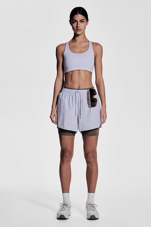 Lightweight running shorts - light purple