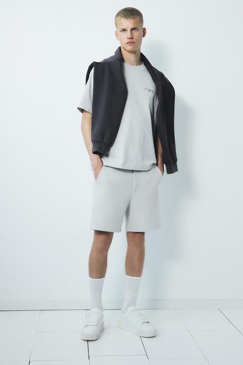 Regular fit sweatshorts - light grey 