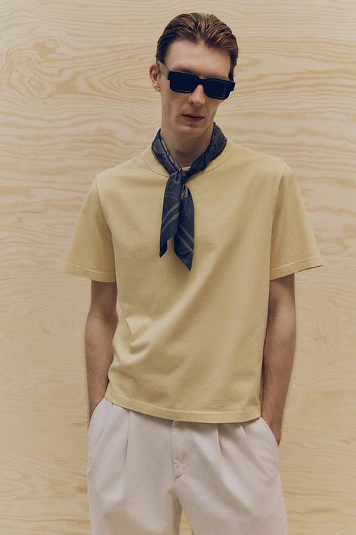 Regular fit T-shirt - yellow
