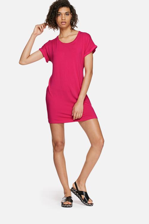 Turn-up tee dress