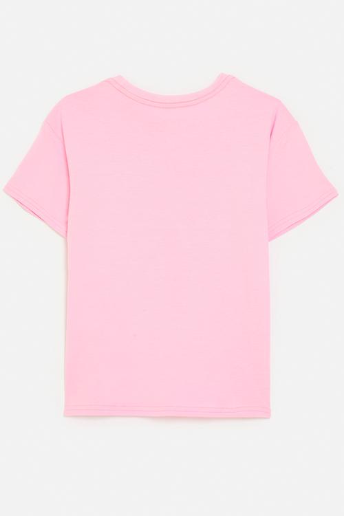 Literally just a girl slogan tee - pink