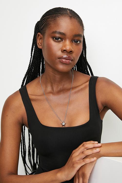 Kendra star pendant necklace - silver
