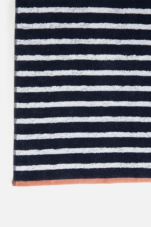 Imperial stripe bath sheet - navy