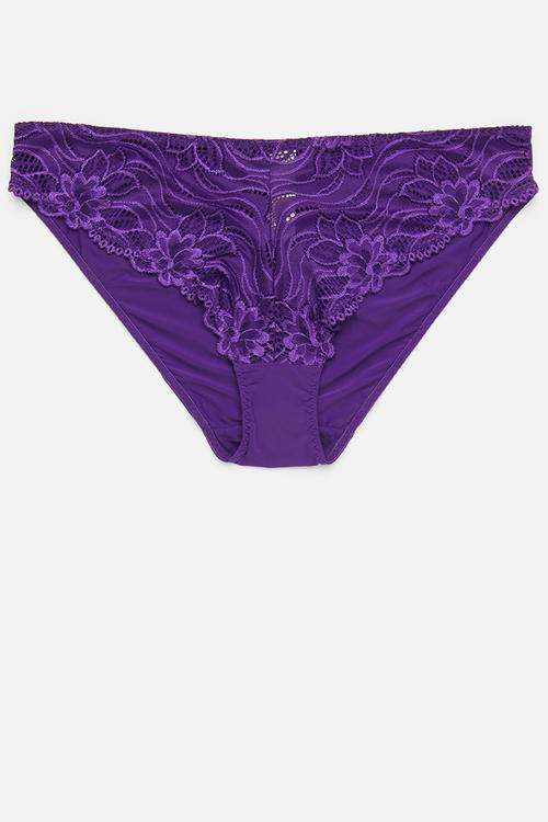 Plus Angie 2pack brief - purple/ivory