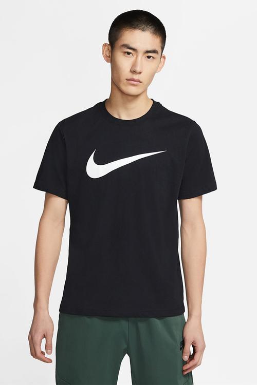 NSW  Icon Swoosh Tee - Black/White