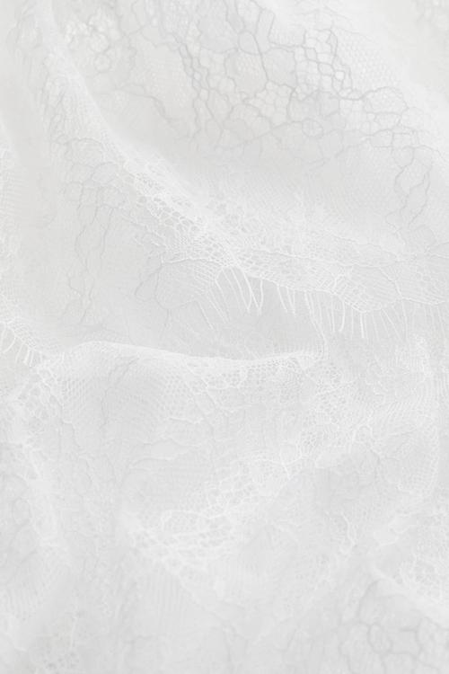Lace strappy top - white
