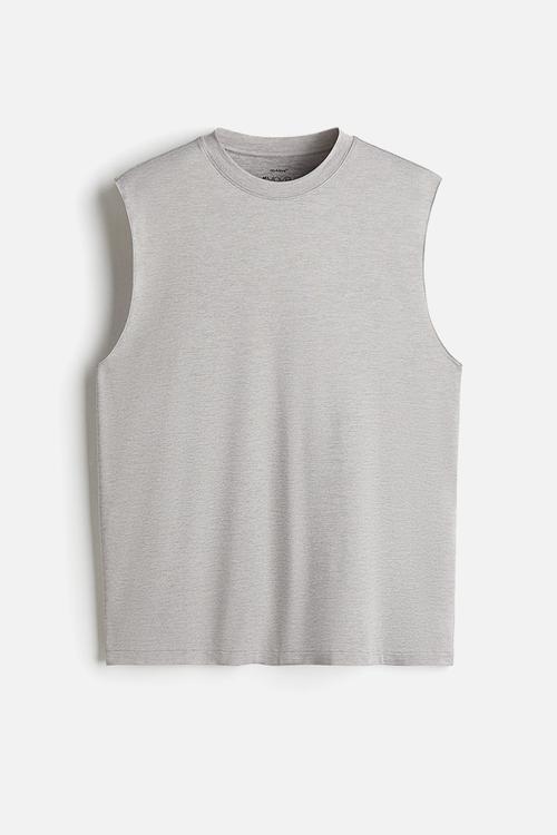 Loose fit sports vest top with drymove™ - grey