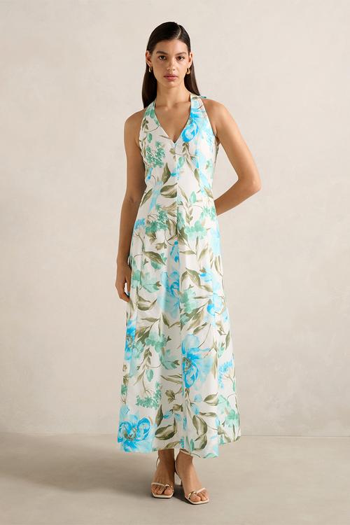 Sallie Halter Bow Midi Dress