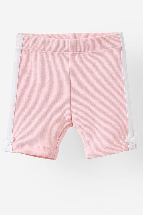 Rain rib bike shorties - blush pink