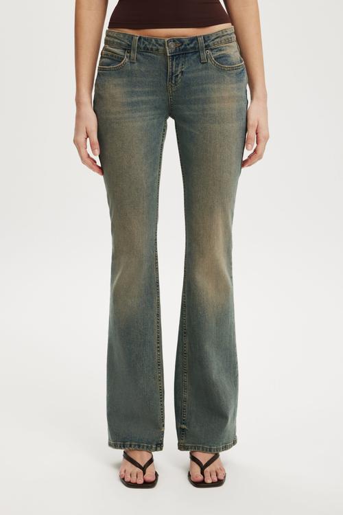 Low rise bootcut jean - rusty blue