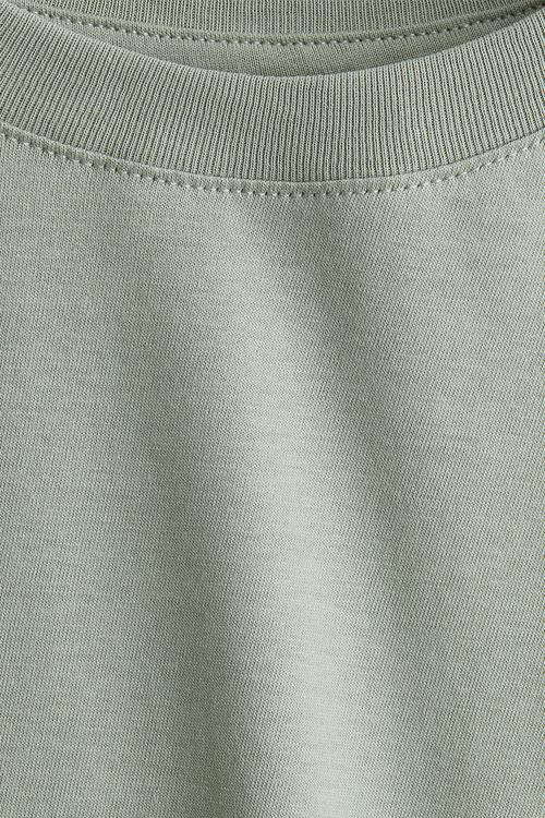 Cotton T-shirt - dusty green