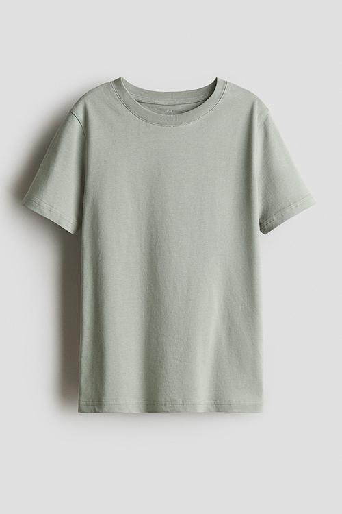 Cotton T-shirt - dusty green