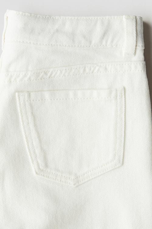 Denim shorts - white