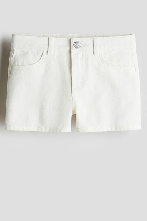 Denim shorts - white