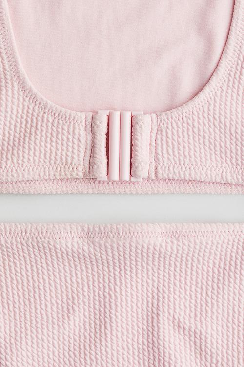 Textured bikini - light pink