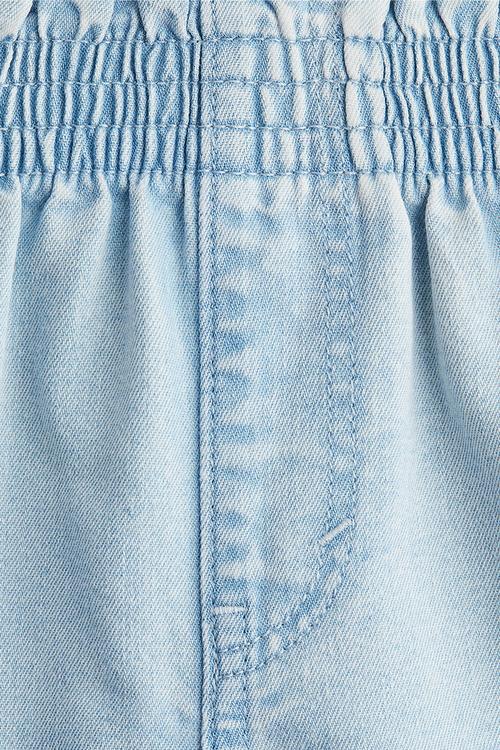 Loose fit denim shorts - light denim blue