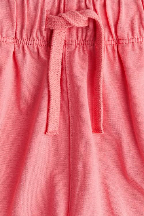 Cotton jersey shorts - coral pink 