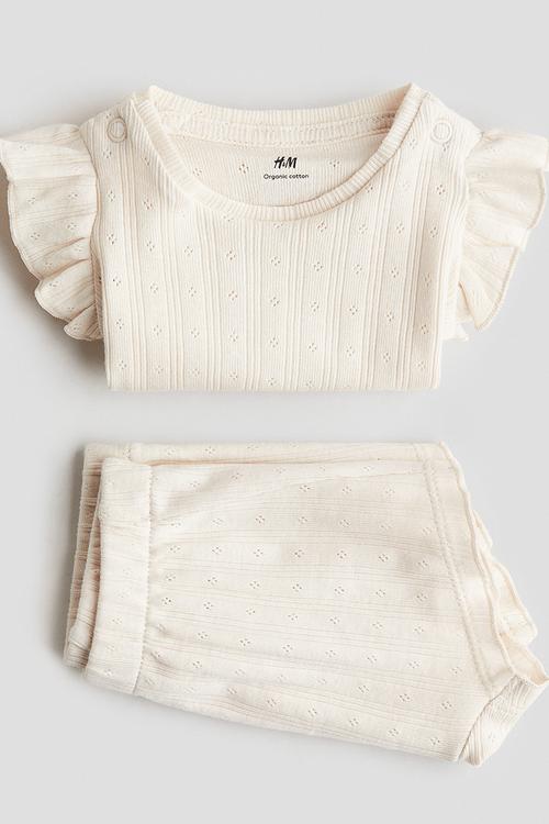 2-Piece cotton set - light beige 