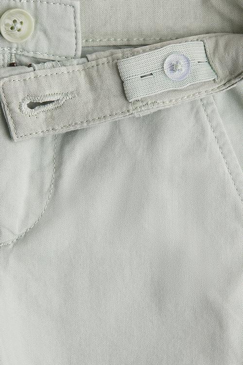 Cotton chino shorts - sage green