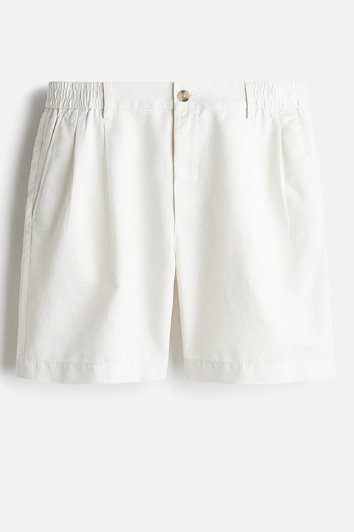 Regular fit chino shorts - white
