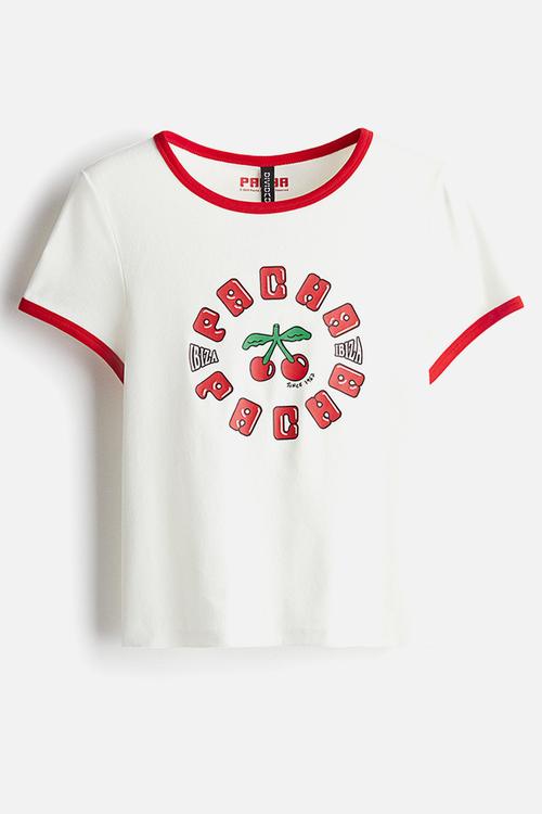 Printed t-shirt - white pacha