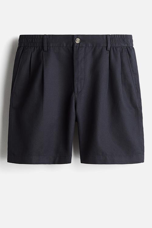 Regular fit chino shorts - navy blue