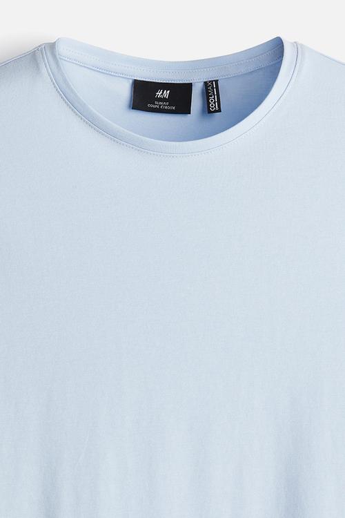 Coolmax® slim fit T-shirt - blue