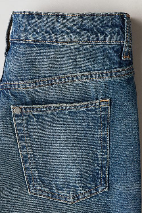 Loose-fit denim shorts - denim blue
