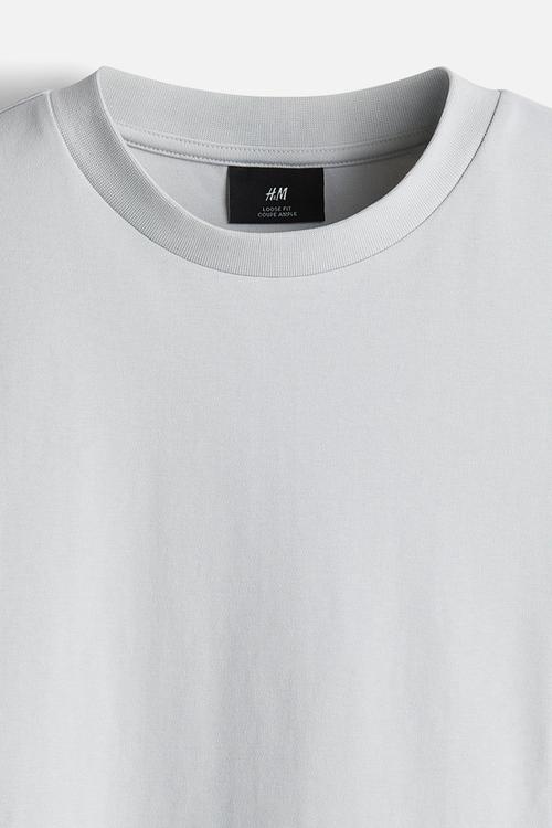 Loose fit T-shirt - light grey